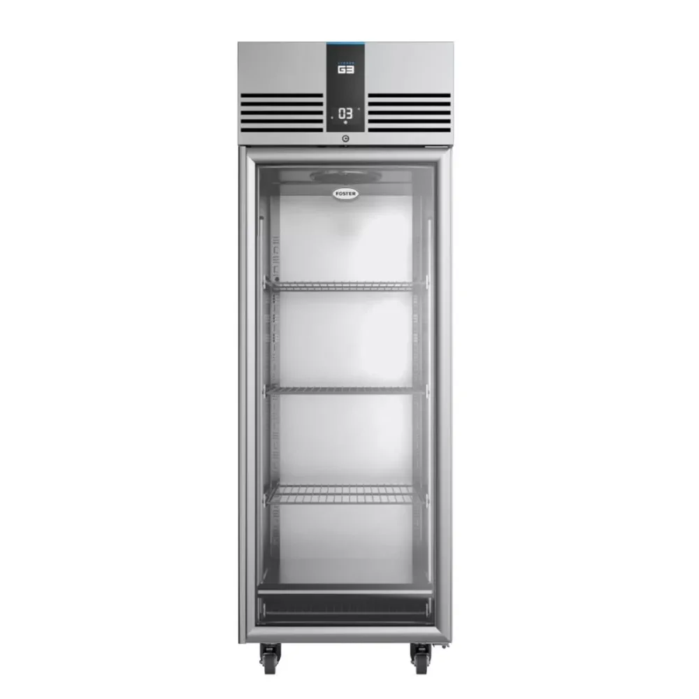 Foster EcoPro G3 1 Glass Door 600L Cab Fridge (StSt Ext/Int) - islandcatering