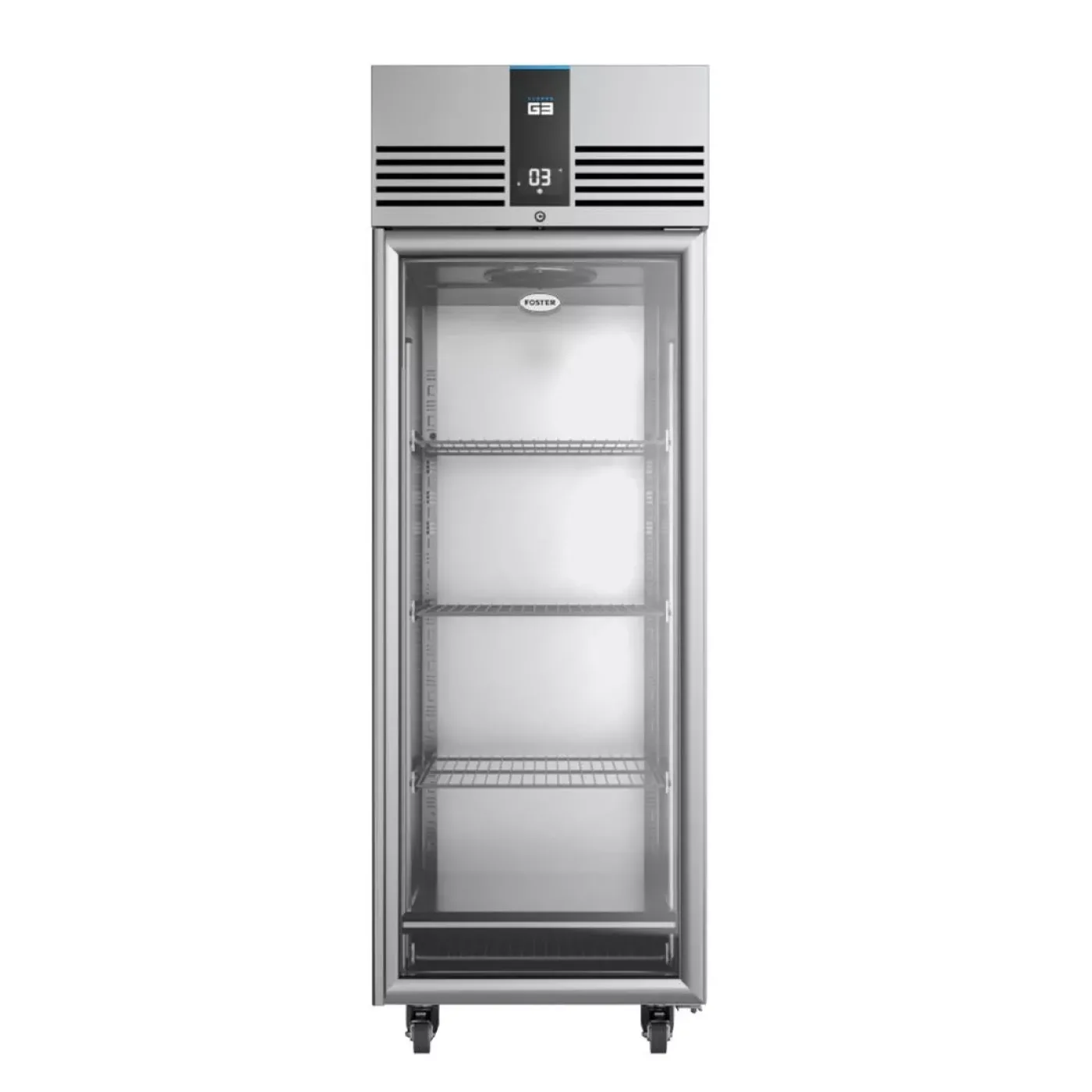 Foster EcoPro G3 1 Glass Door 600L Cab Fridge (StSt Ext/Int) - islandcatering - 1
