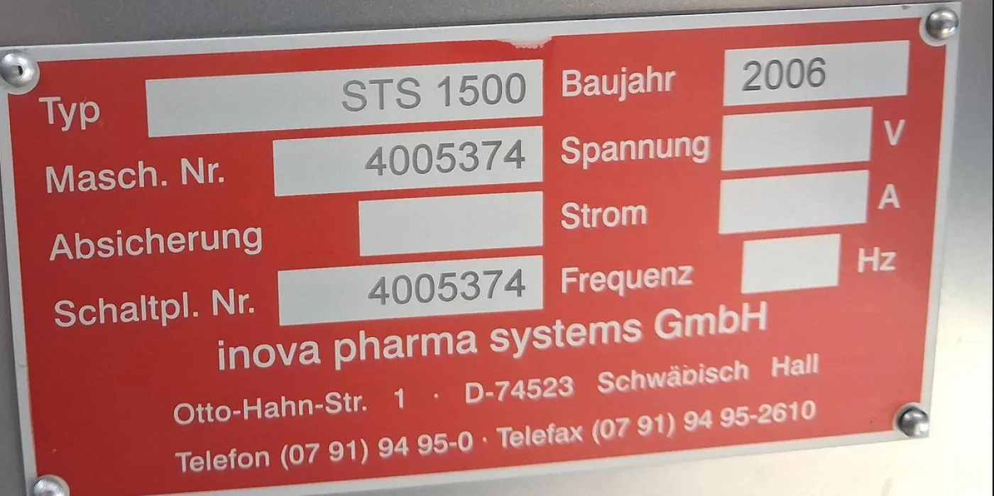 Inova Pharma Systems STS 1500 Vertikales Zuführ- und Transportsystem - 3