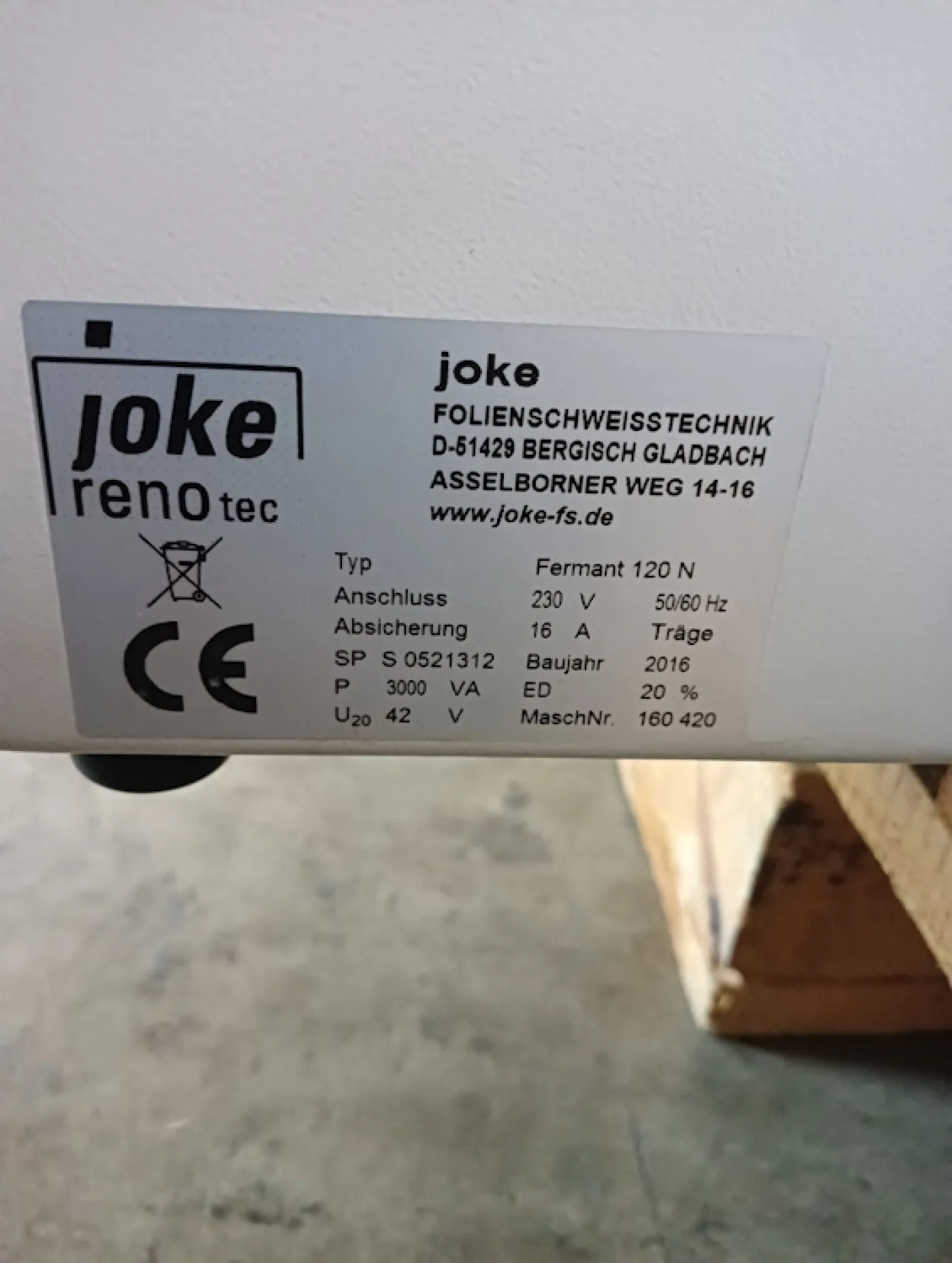 Tisch-Folienschweißgerät Joke Renotec Fermant 120 N - 5