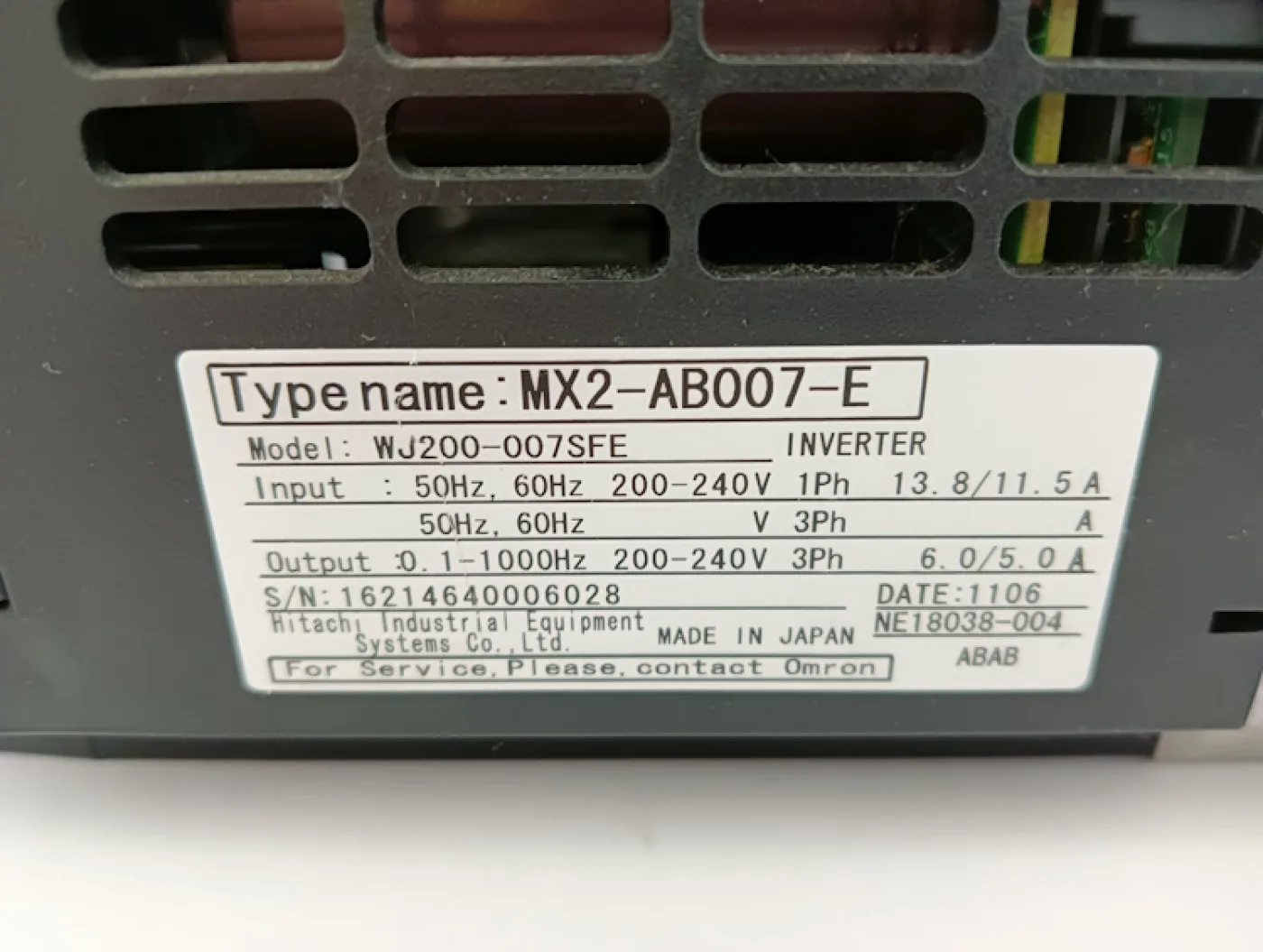 Omron MX2-AB007-E Frequenzumrichter - 3
