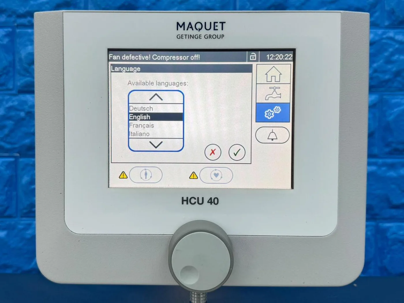 Maquet Heater-Cooler Unit HCU 40 High Voltage REF: 70104.4054 YOM: 2017 - 8