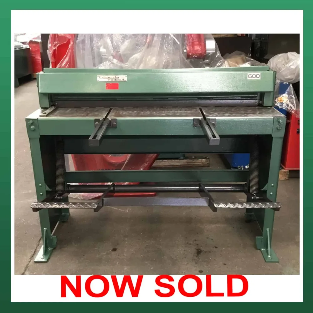 EDWARDS Treadle Guillotine 1270mm x 1.6mm Capacity - WNS - W. Neal Services Ltd