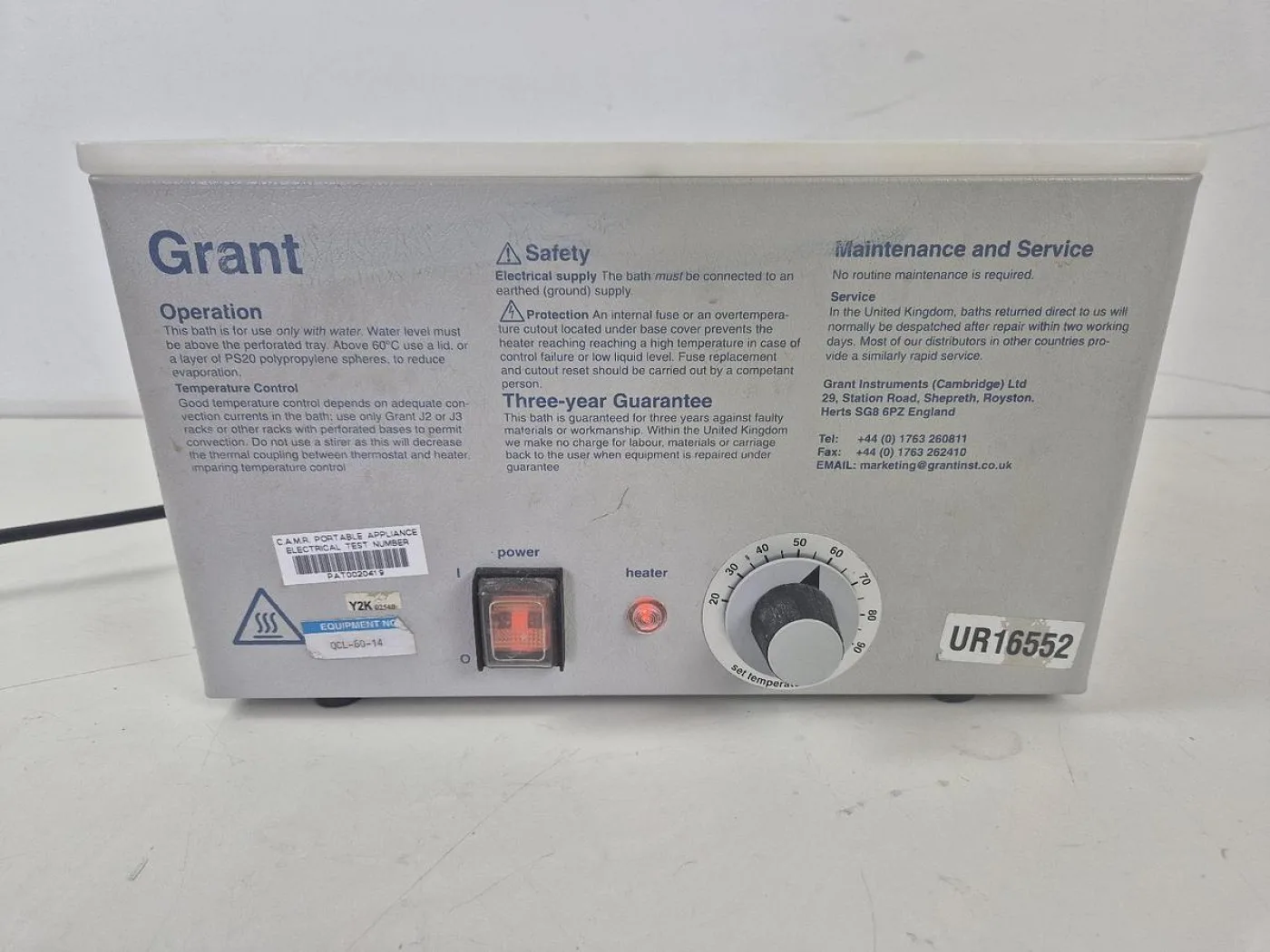 Grant JB1 Heated Water Bath - 2