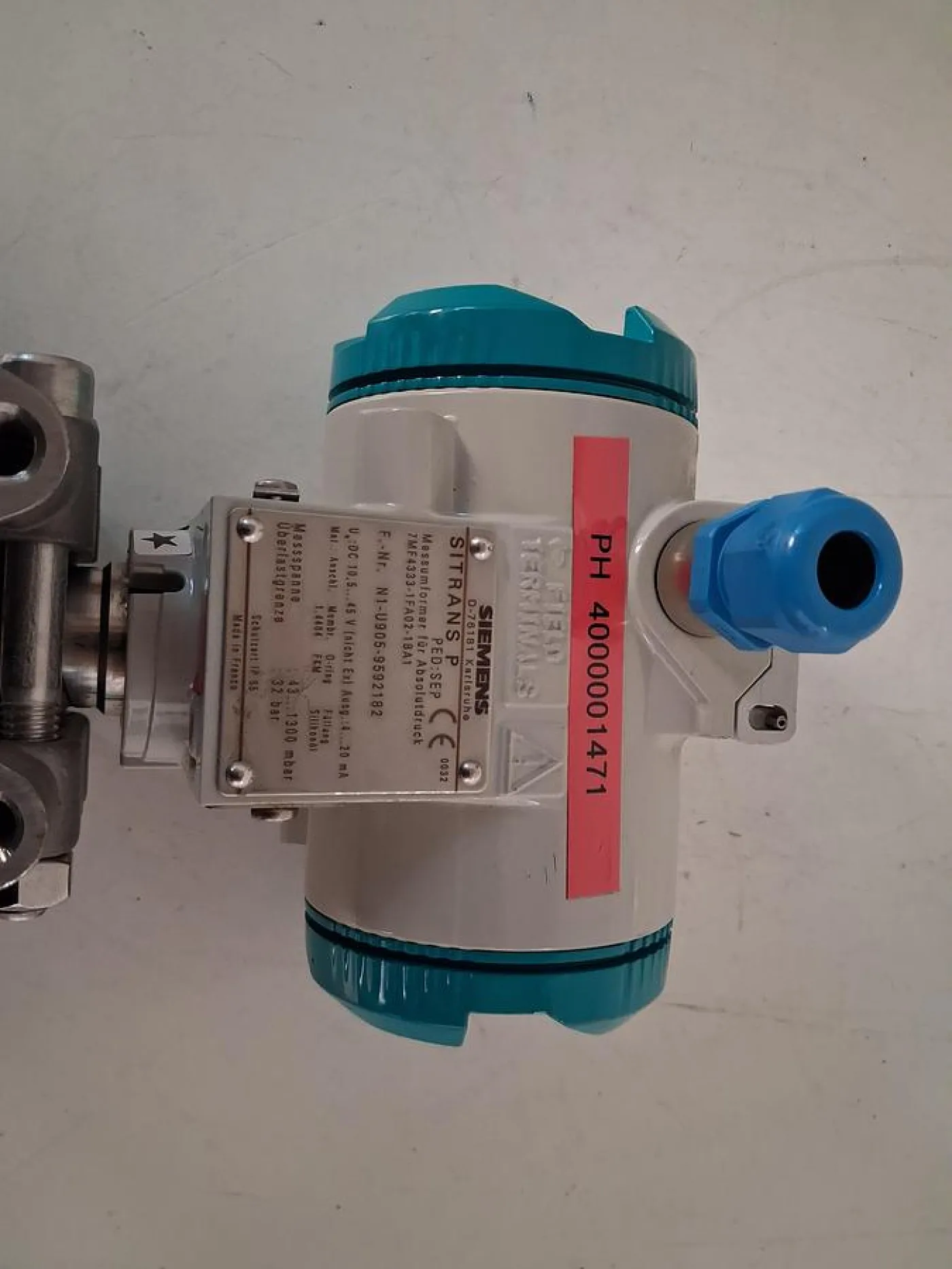 Siemens SITRANS P 7MF4333-1FA02-1BA1 Absolutdruckmessumformer - 3