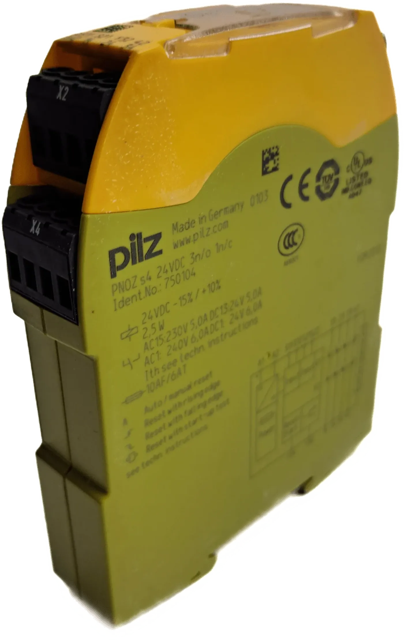 Pilz PNOZ s4 24VDC 3 n/o 1 n/c 750104 - 1