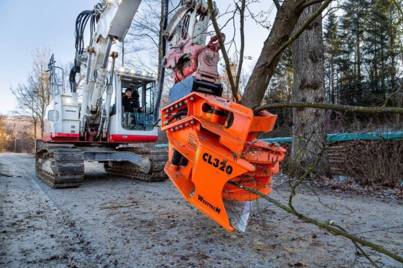 Westtech Woodcracker CL320 Fällkopf Fällgreifer