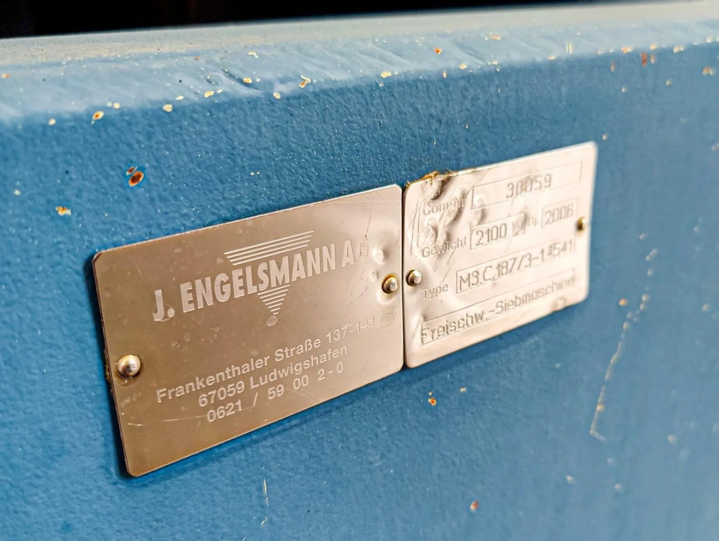 Engelsmann M3.C.187/3 - 1,9m² - Sortierung sieve - 3