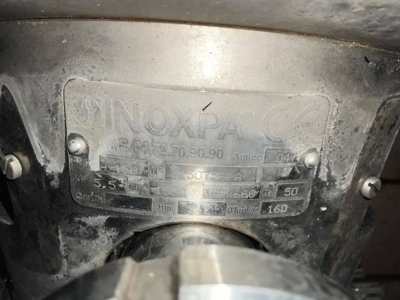 2004 Inoxpa Inoxpa ASPIR A150 Stainless Steel Contact Parts Sanitary Side Channel Self Priming Pump - 5