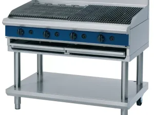 Blue Seal Evolution Chargrill with Leg Stand Nat Gas 1200mm G598-LS/N - islandcatering