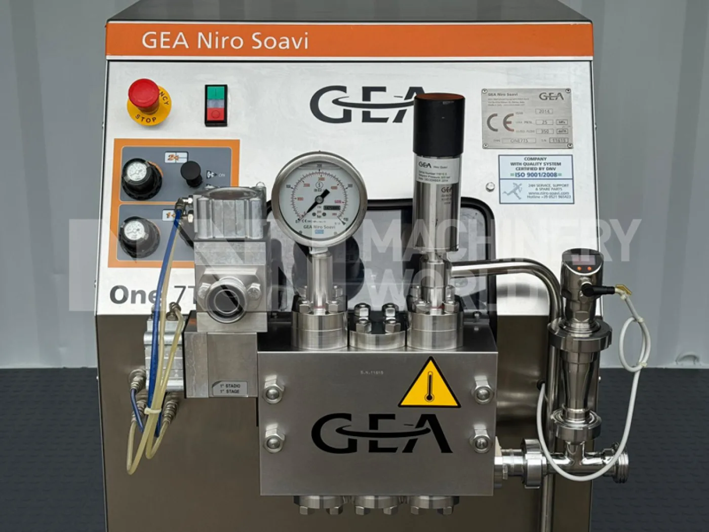 350 LPH GEA Niro Soavi ONE 7TS (250 Bar) High Pressure Homogeniser (Year 2014) - 4