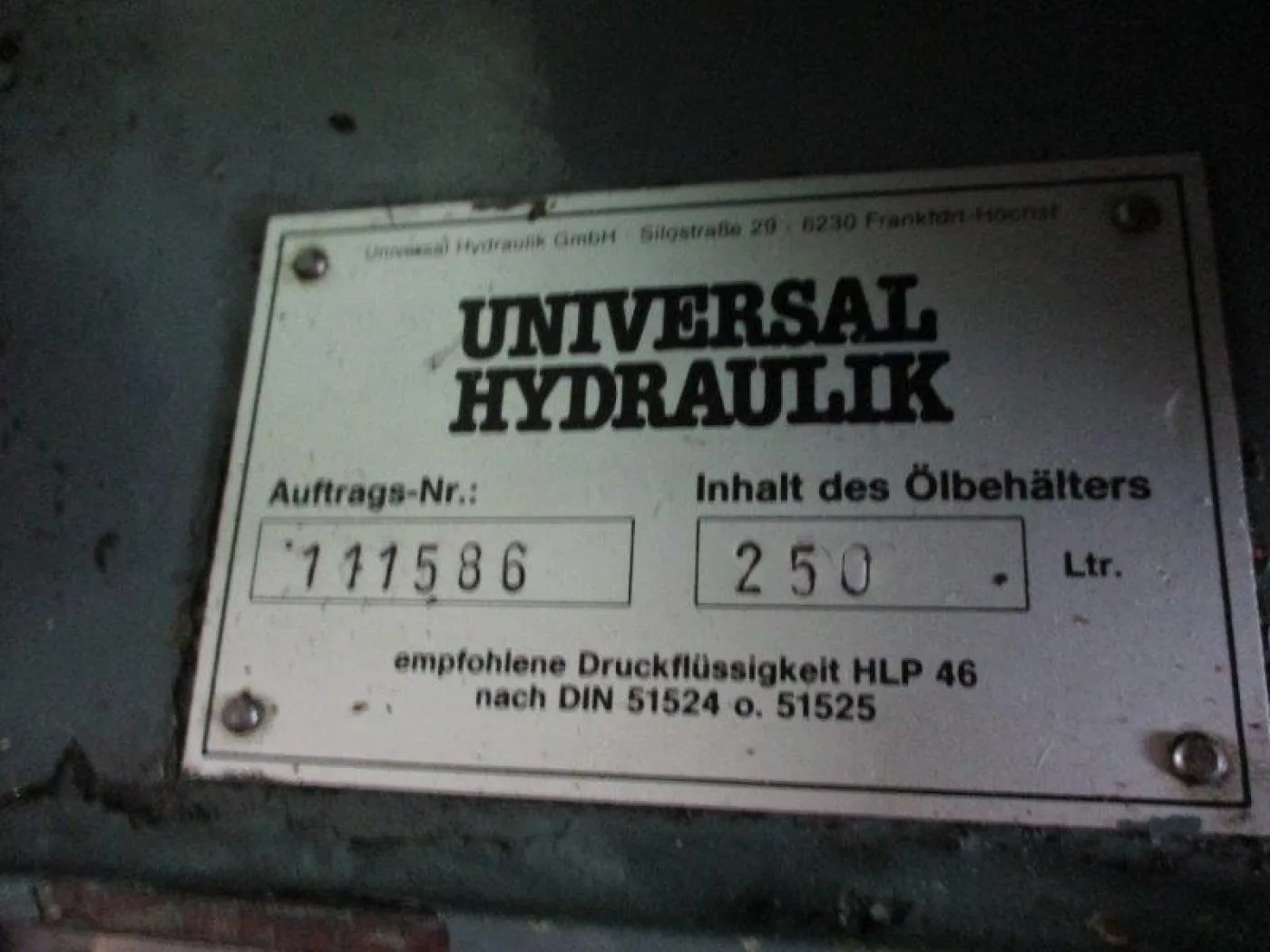 UNIVERSAL Hydraulik 1987 - 5