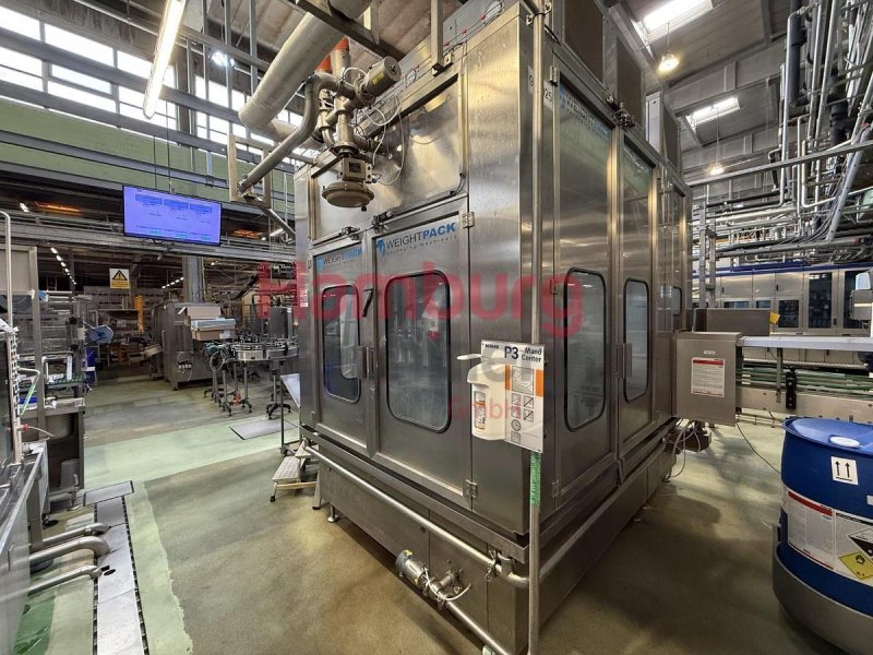 Filling, closing, labelling and packing line for plastic containers of 2 liter with fresh milk - Weightpack WFT 32.10.160