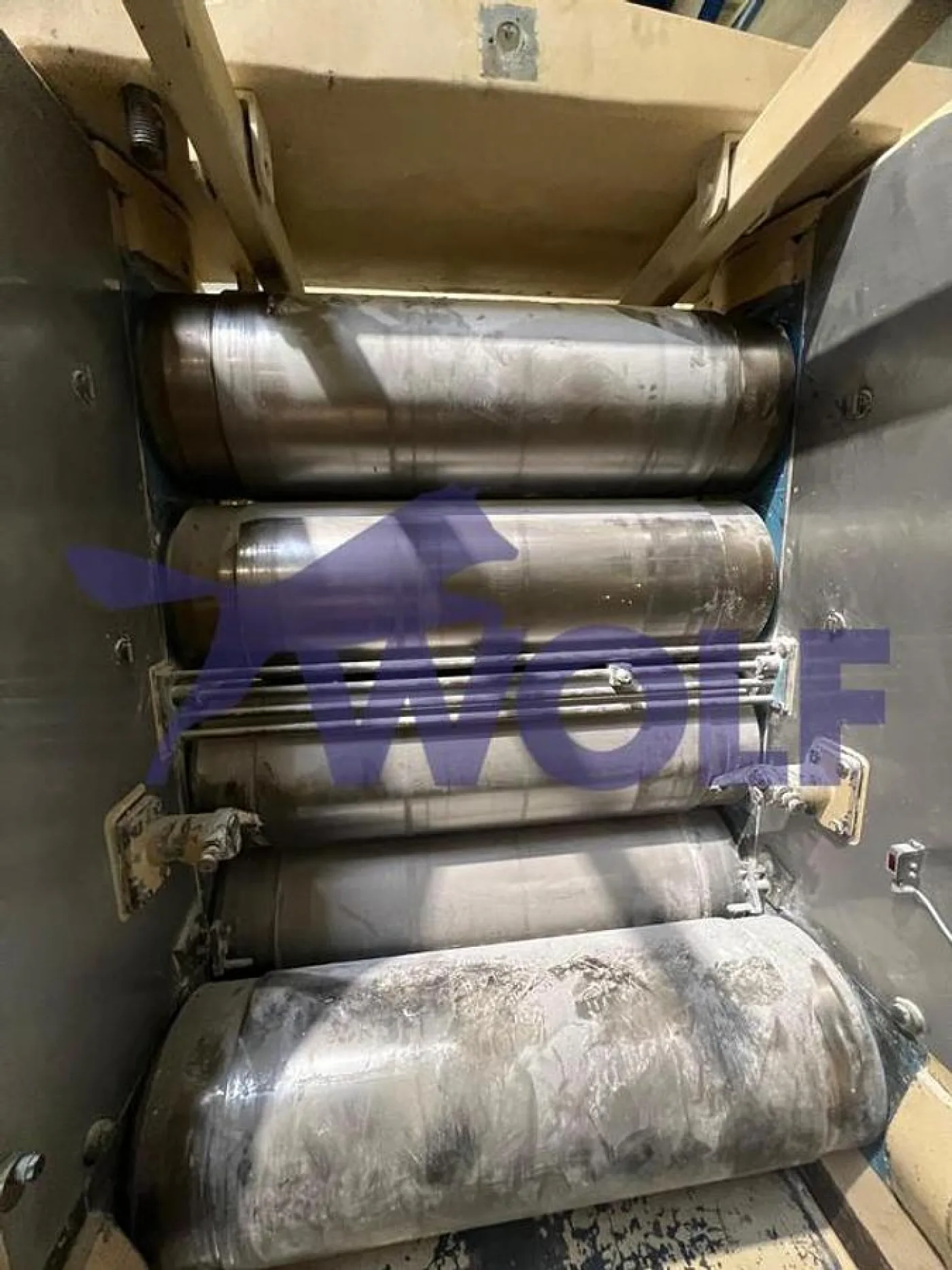 Fünfwalzwerk Fabrikat BÜHLER - Type SFG-1000 mit ca. 1000 mm Walzenbreite. - 2