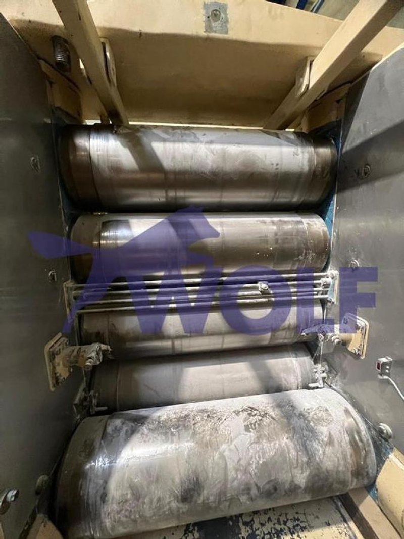 Fünfwalzwerk Fabrikat BÜHLER - Type SFG-1000 mit ca. 1000 mm Walzenbreite.