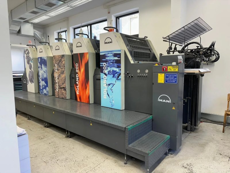 Roland 205 E 0B offset printing press