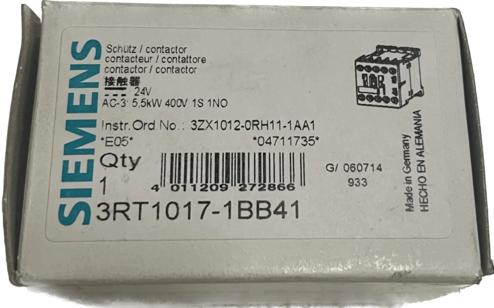 Siemens Leistungsschütz 3RT1017-1BB41