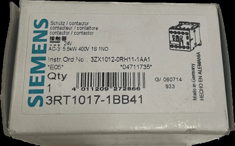 Siemens Leistungsschütz 3RT1017-1BB41