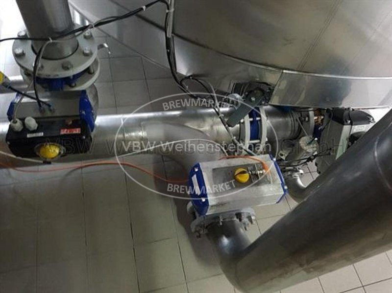 Low-pressure cooking whirlpool-wort kettle system with external boiler