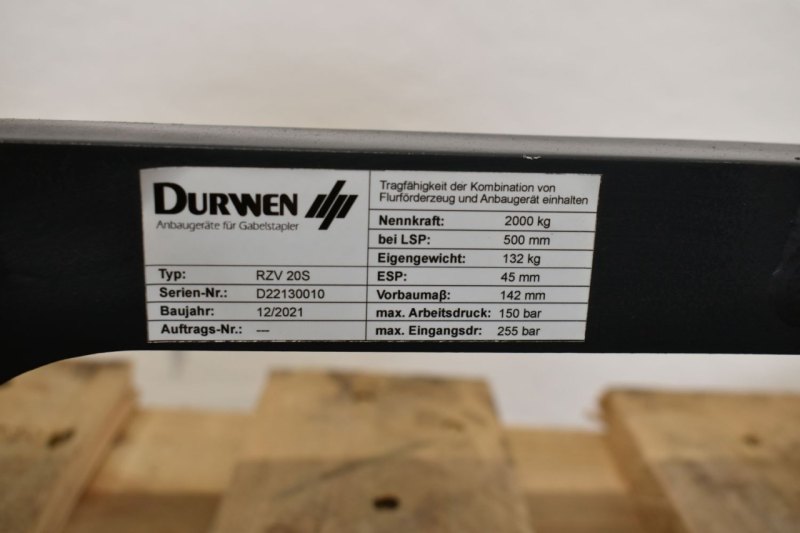 Zinkenverstellgerät Durwen DURWEN RZV 20S Breite 980 mm (2021)