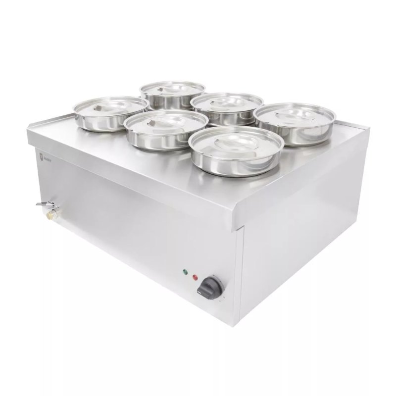 Parry 6 Pot Bain Marie NPWB6 - islandcatering