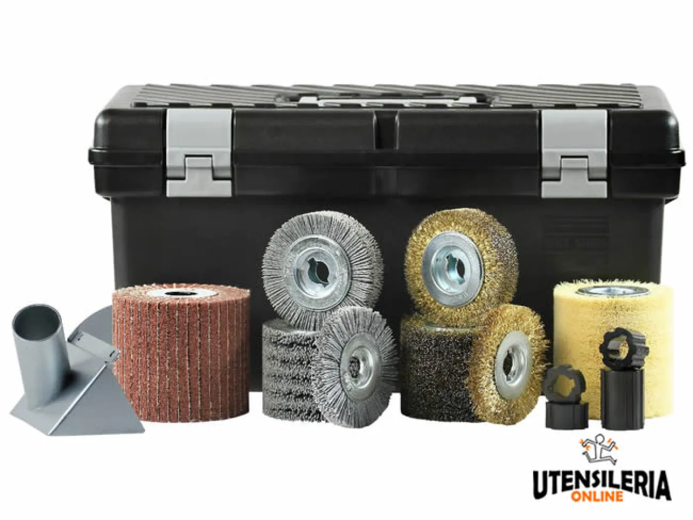 SPAZZOLATRICE RUSTICATRICE POLY-PTX 800 SET PER IL LEGNO - 2