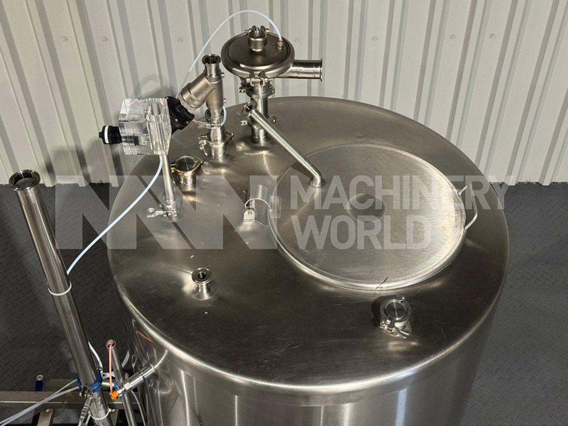 750 Litre Single CIP Cold Wash Tank with 3HP Centrifugal Pump mounted on Skid