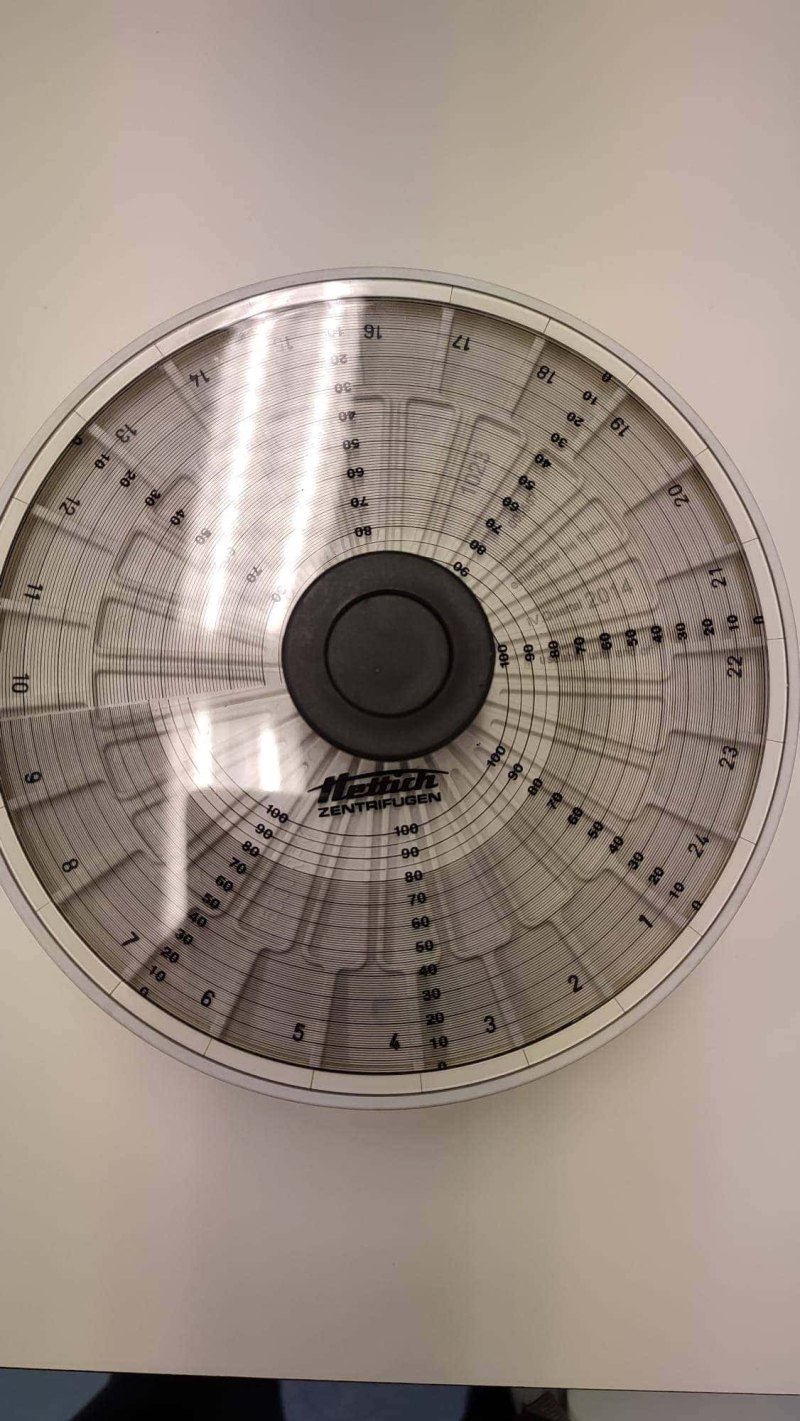 Hettich 1023 hematocriet rotor