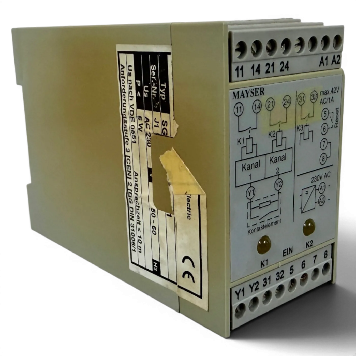 Mayser SG-EFS 134 ZK2/1 L20ms Sicherheitsschaltgerät Sicherheitsrelais - 7