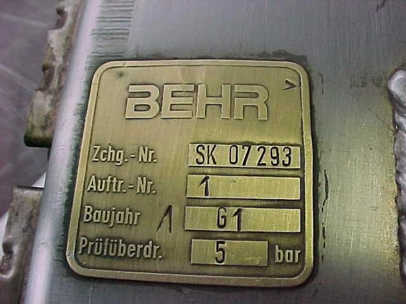 COOLER INSERT BEHR DEUTZ BA12M816 / BA16M816 - 5