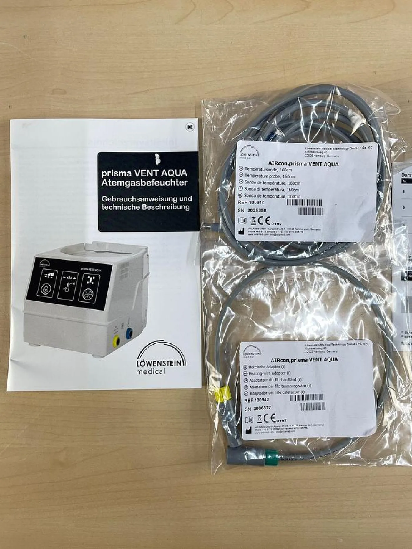 Lowenstein Prisma Vent Aqua REF: 100506 Brand New -3 pieces - 8