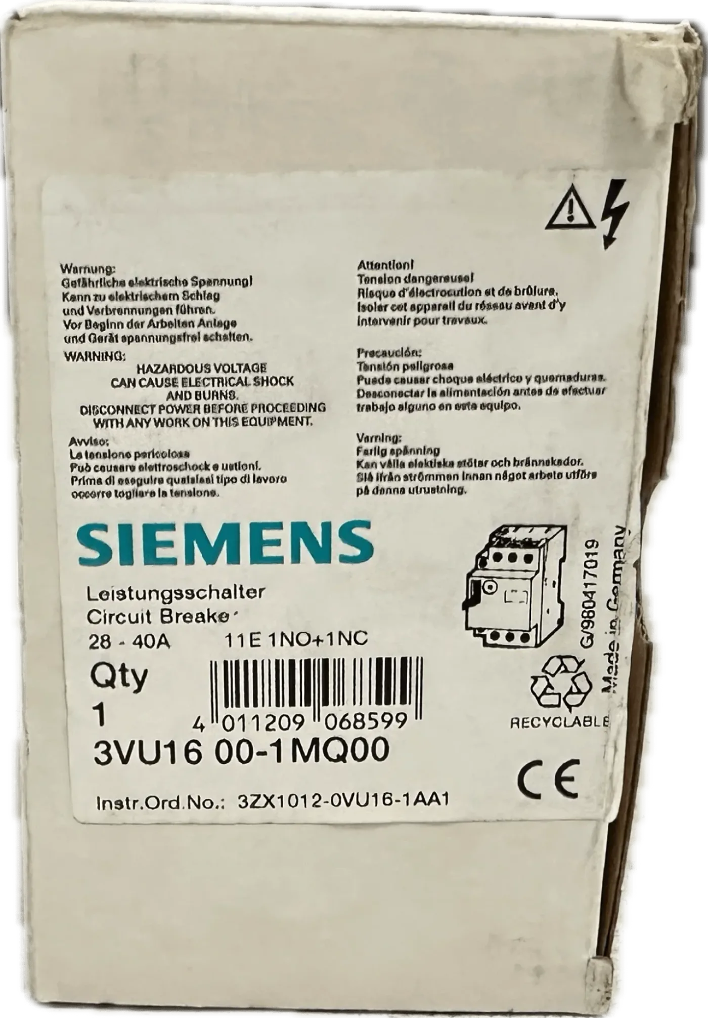 Siemens 3VU1600-1MQ00 - 4