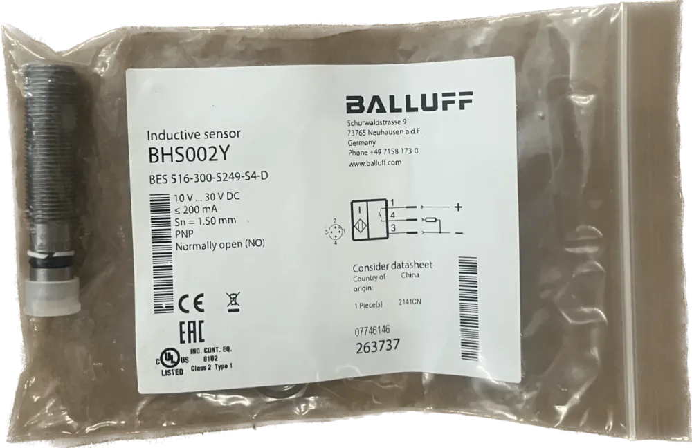 BALLUFF Hochdruckfeste induktive Sensoren BHS002Y