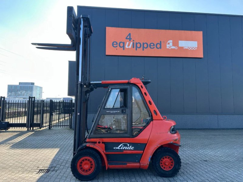 Linde H60D-02 / fork positioner / 6.000kg / duplex / 6 cil. Deutz diesel