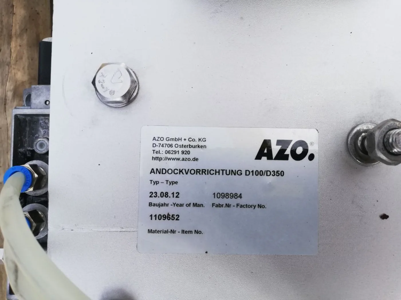 AZO Docking device D100/D350 - Powder filler - 5