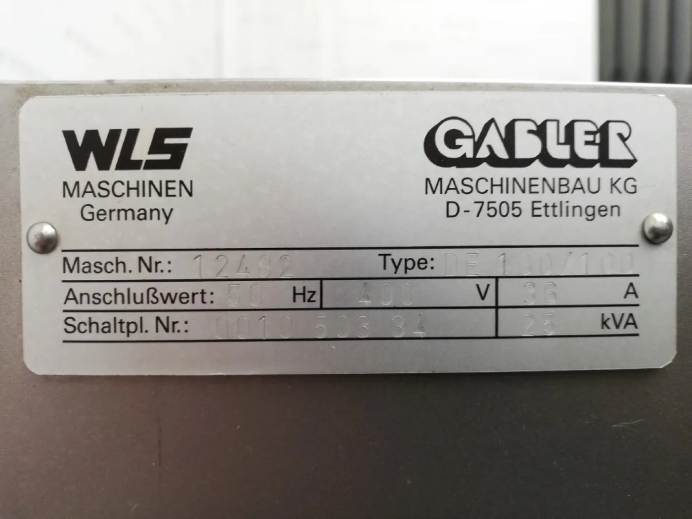 WLS Gabler DE 100/100 - Double screw extruder - 2