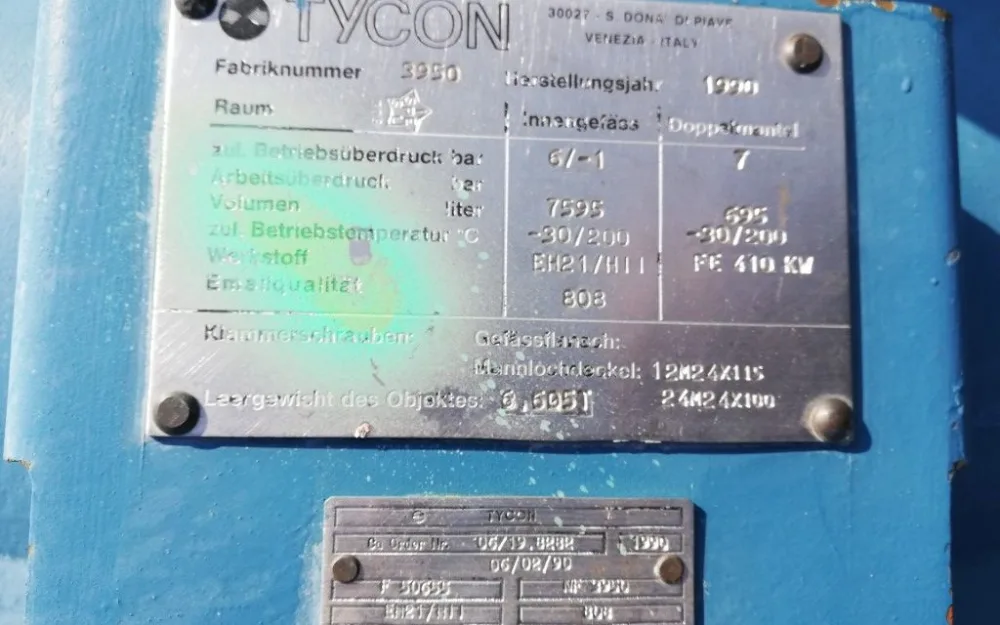 Tycon Italy CE6300 - Glass-lined Reactor