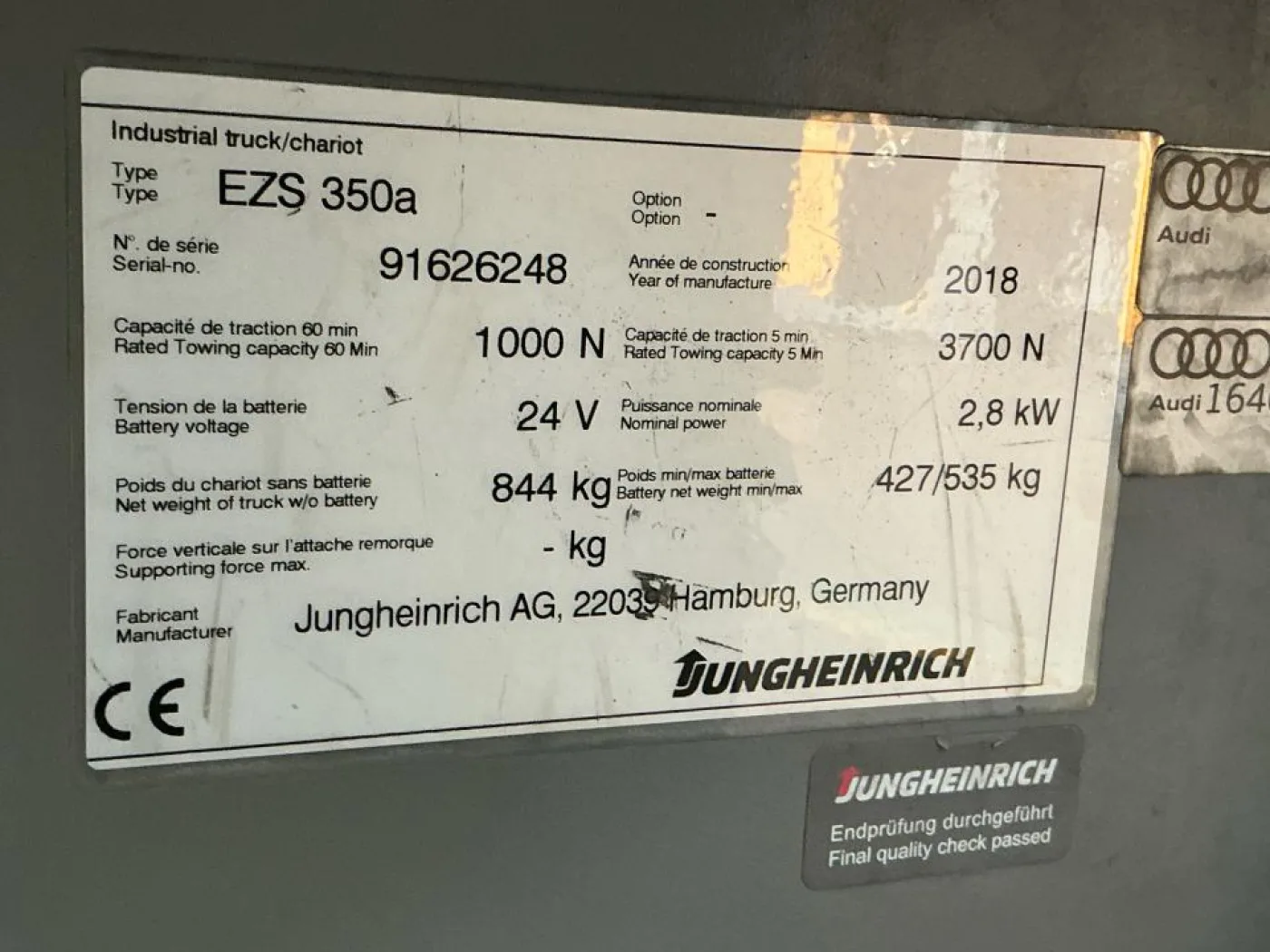 2018 Jungheinrich Tow Tractor - 8