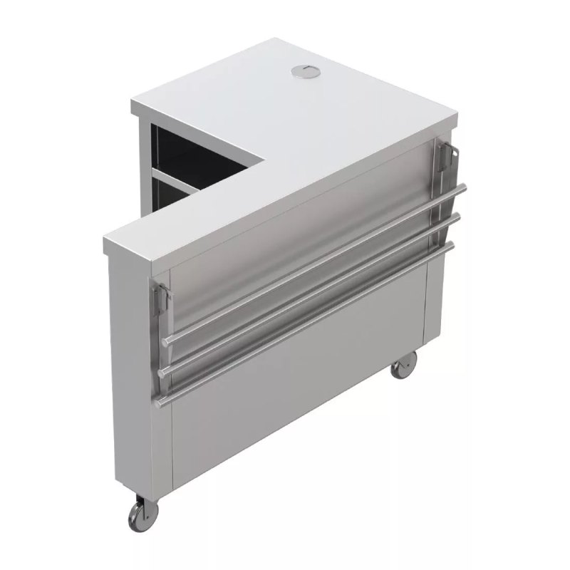 Parry Flexi-Serve Till Section Left-hand with Trayslide FS-TSLPACK - islandcatering