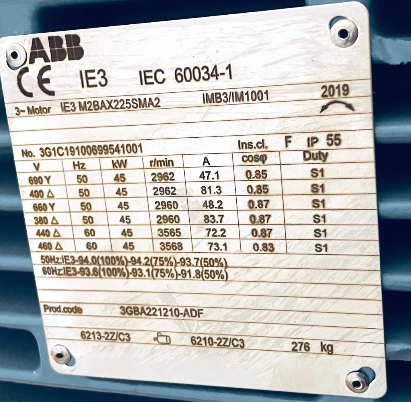 Munsch Chemiepumpe NPC90-65-160,REA-F mit ABB 45 kW Antriebsmotor - 5