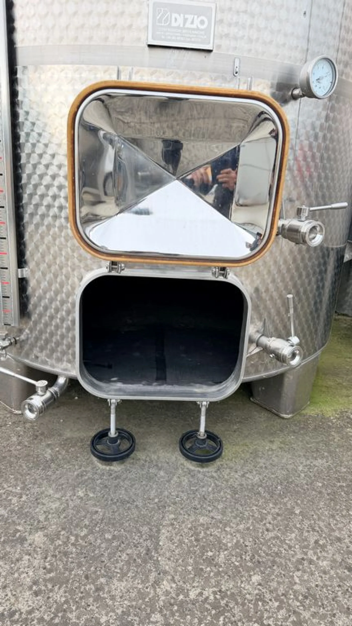 STAINLESS STEEL TANK BRAND DI ZIO, MODEL WINEMAKING/STORAGE, LITER CAPACITY 5.000 (HL 50) ABOUT, SECOND-HAND EQUIPMENT - 2