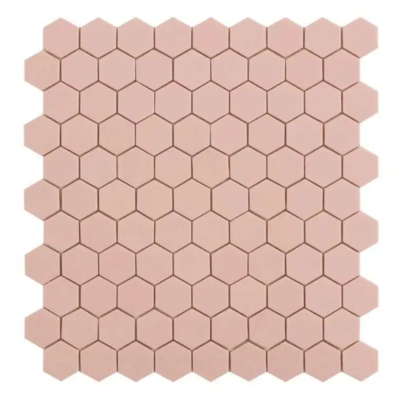 Solaan Hex 10MM Pale Rose decor tegel mat 35x35 cm - 1