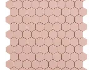Solaan Hex 10MM Pale Rose decor tegel mat 35x35 cm