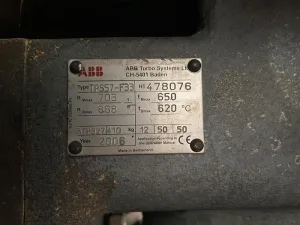 ABB TPS57-F33 TURBOCHARGER