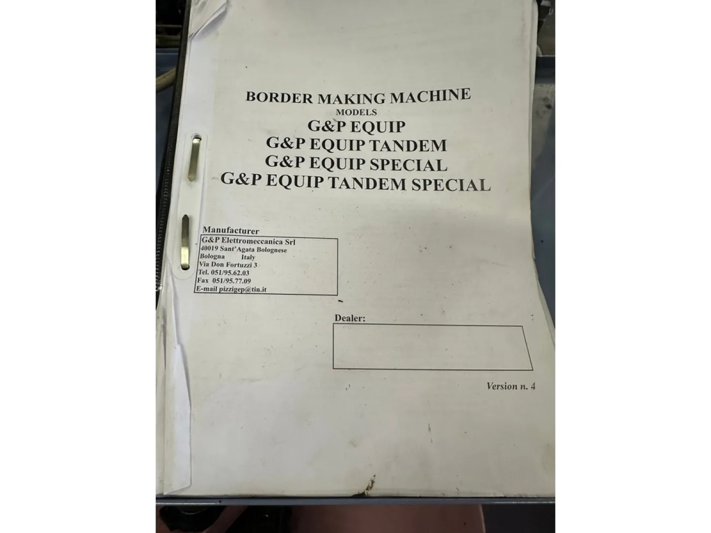 G&P Elettromeccanica - Equip tandem ETSS-5 border knitting machine - 6