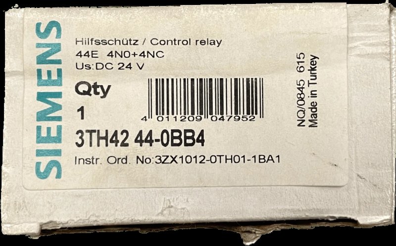 Siemens Hilfsschütz, 44E 3TH42 44-0BB4