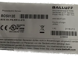 BALLUFF Reflexionslichtschranken BOS 5K-PS-RR10-S75