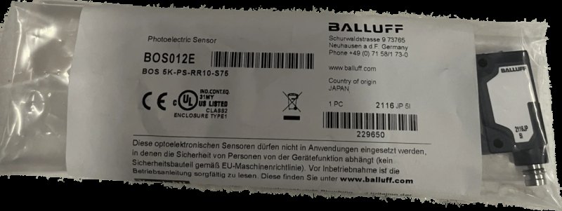 BALLUFF Reflexionslichtschranken BOS 5K-PS-RR10-S75