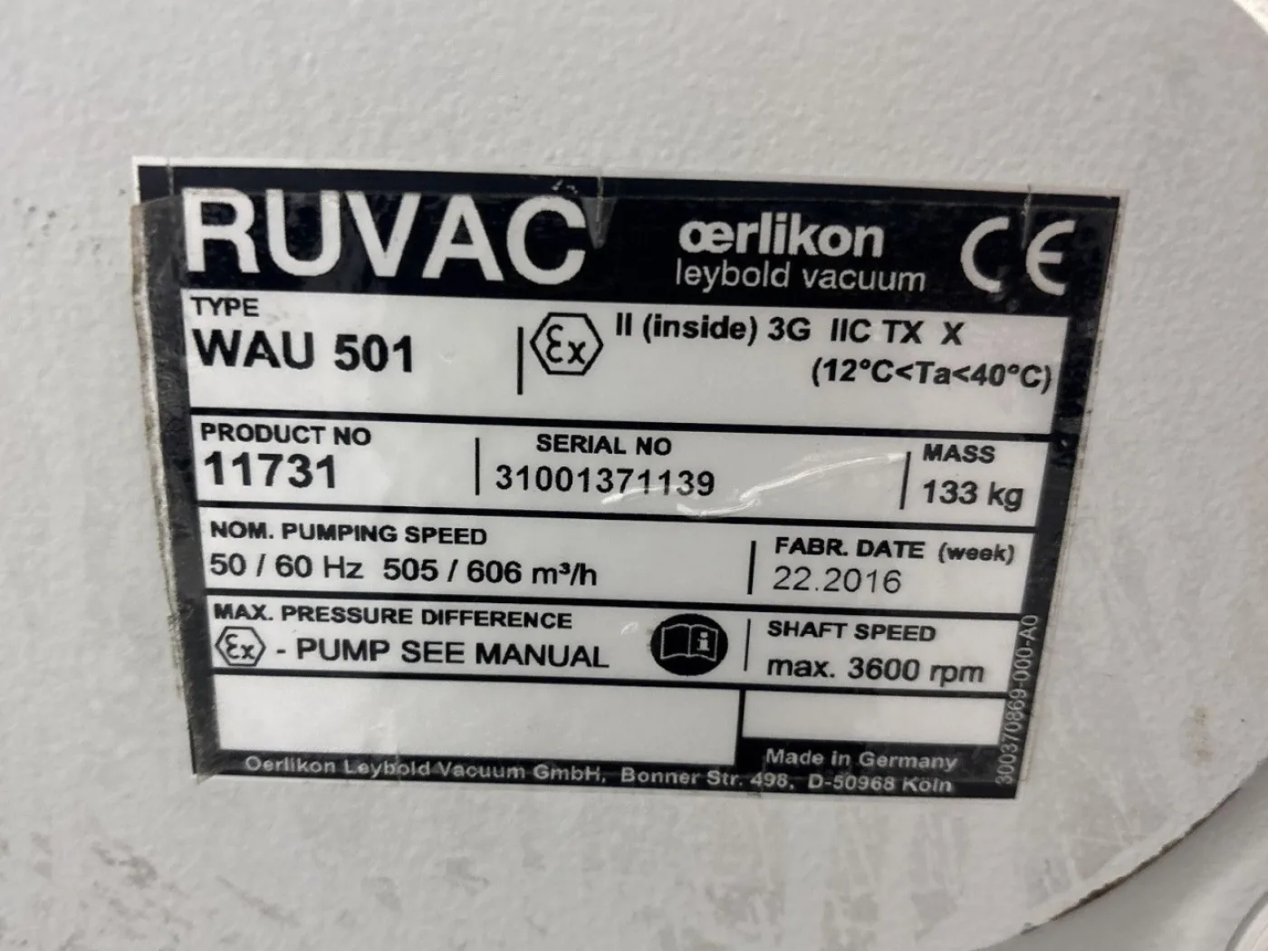 Busch MINK MM1102 BV with RUVAC booster - Vacuum pump - 4