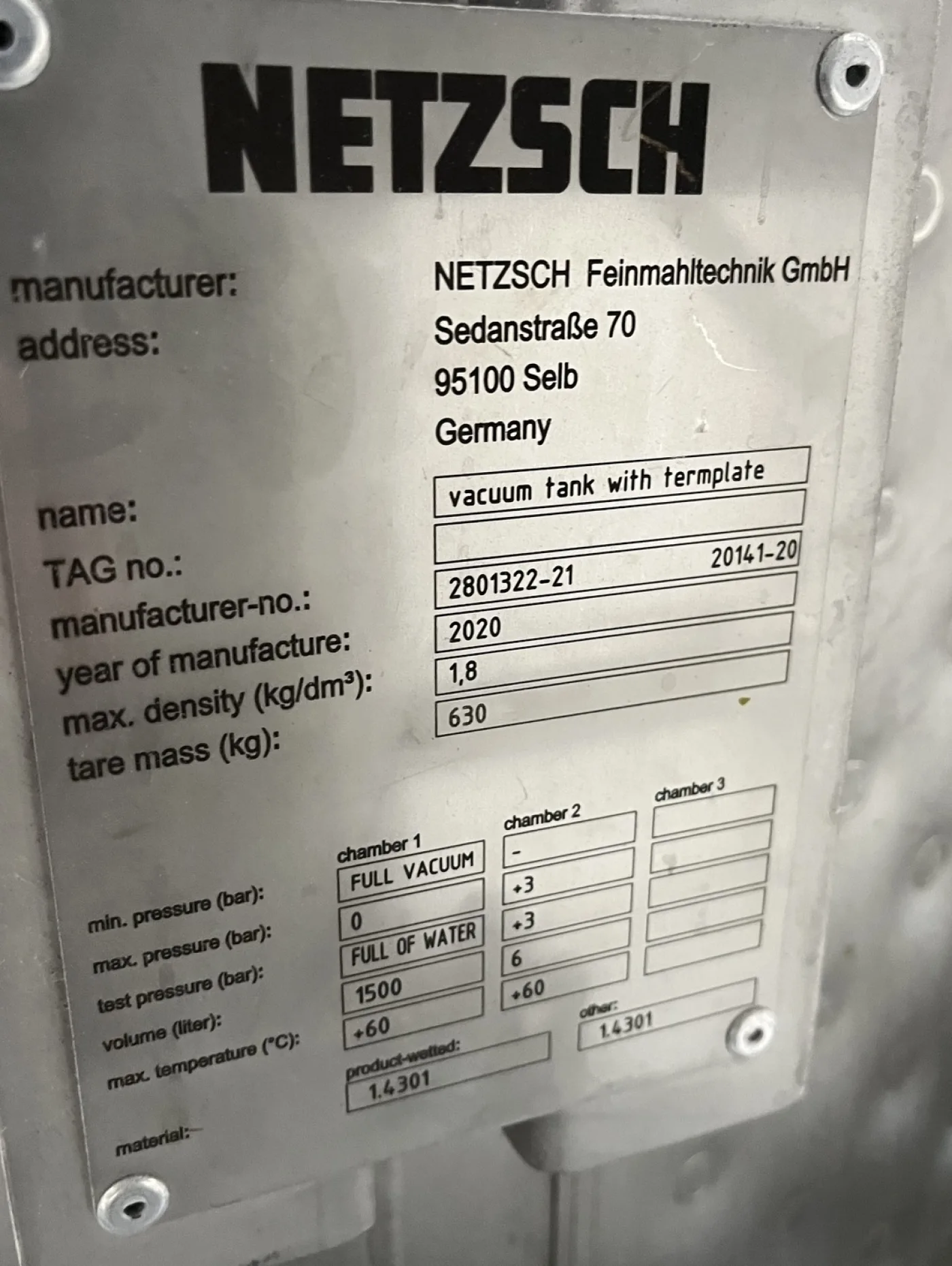 Netzsch Epsilon-30 Inline Disperger - Inline mixer - 1